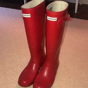 Tall Red Hunter Rainboots